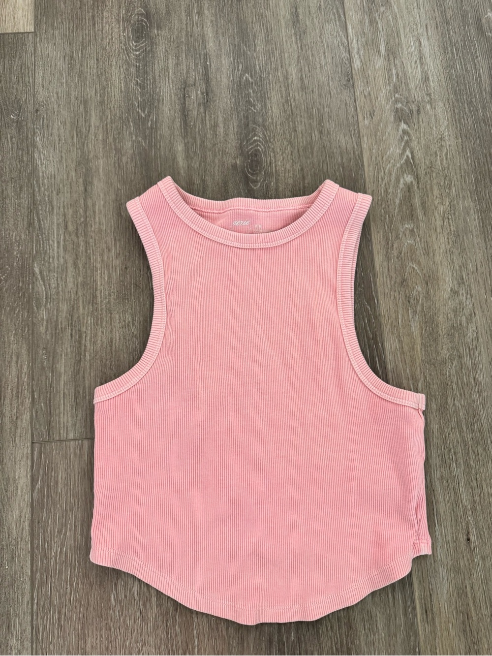 aerie Ribbed Tank Top in Blush Pink